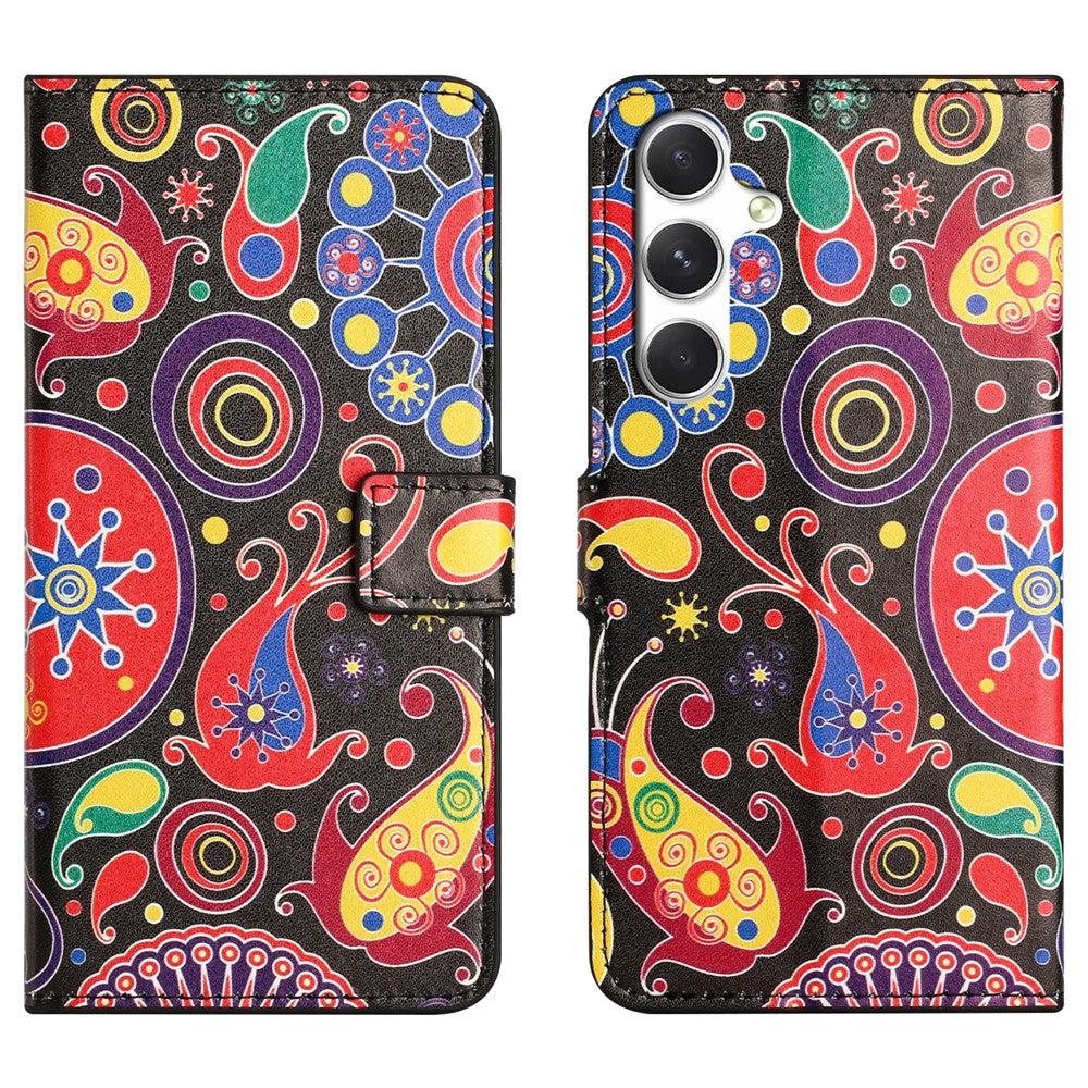 For Samsung Galaxy A57 5G Case Pattern Print PU Leather Wallet Phone Cover - Jelly Fish