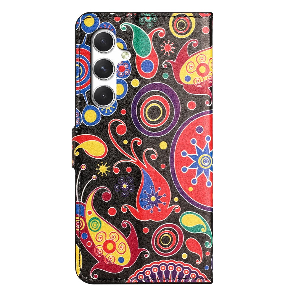 For Samsung Galaxy A57 5G Case Pattern Print PU Leather Wallet Phone Cover - Jelly Fish