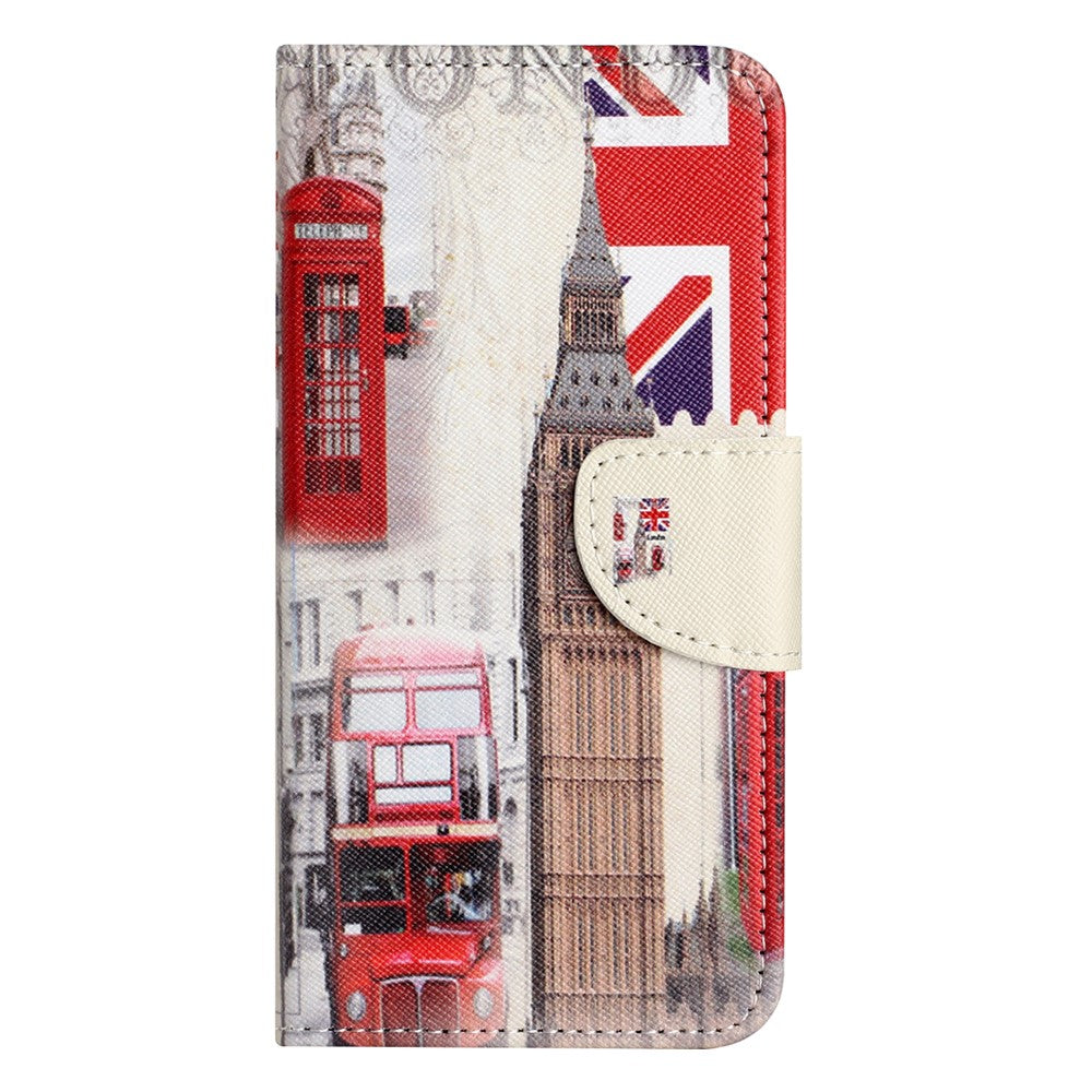 For Samsung Galaxy A57 5G Case Pattern Printing Cross Texture Leather Phone Cover - London Big Ben