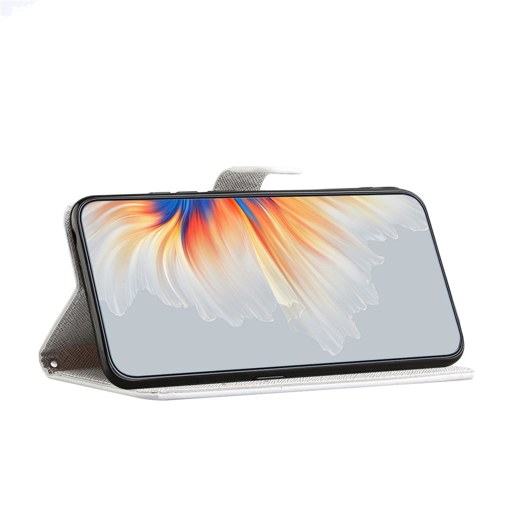 For Samsung Galaxy A57 5G Case Pattern Print PU Leather Wallet Phone Cover Cross Texture - Dragonfly