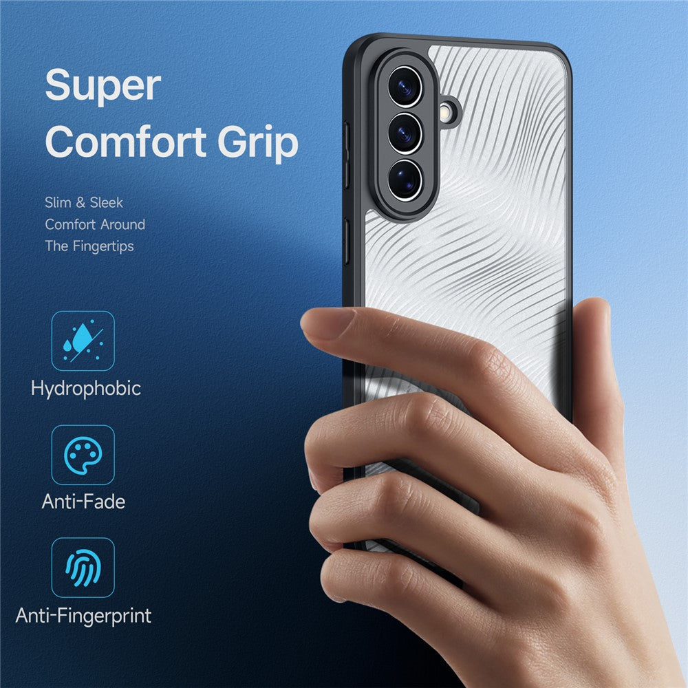 For Samsung Galaxy A57 5G Case DUX DUCIS Aimo Series TPU+PC Matte Drop-proof Phone Cover (REACH Certification) - Black