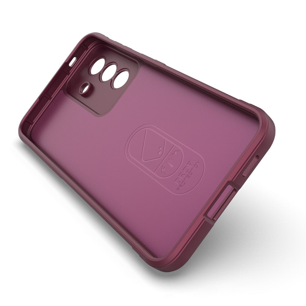 For Samsung Galaxy A57 5G Case Anti-Drop Soft TPU Rugged Phone Back Cover - Wine Red