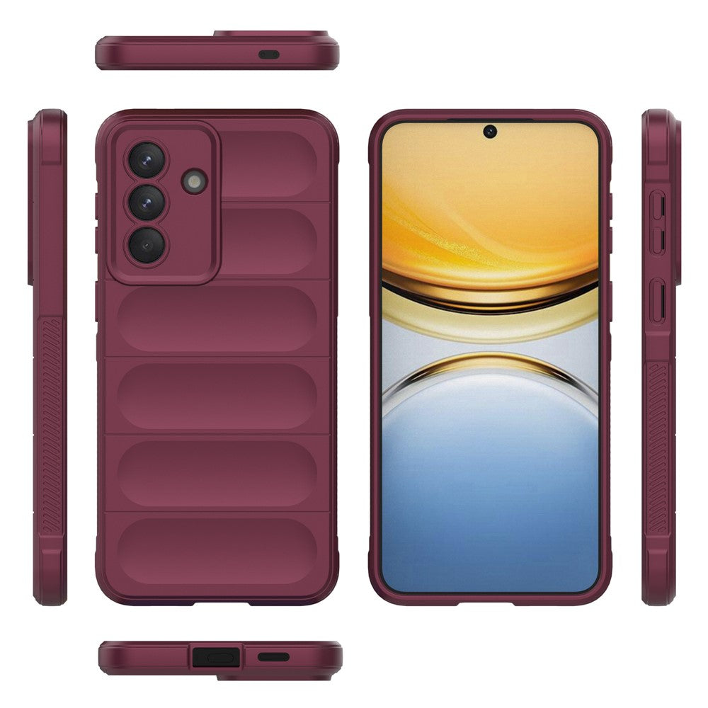 For Samsung Galaxy A57 5G Case Anti-Drop Soft TPU Rugged Phone Back Cover - Wine Red