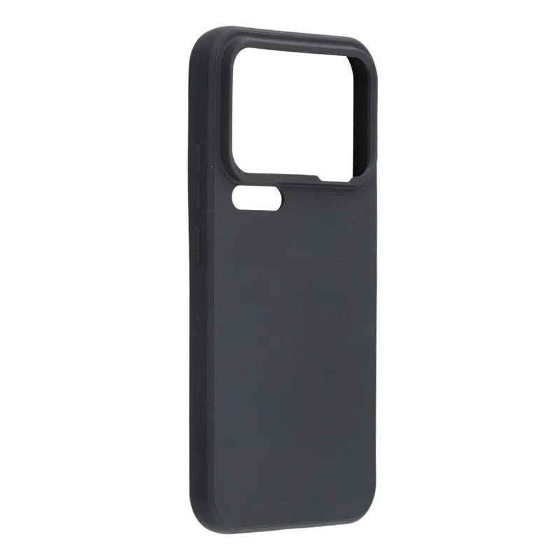 For Xiaomi 17 Pro Case WANLONFENG ZB Series Precise Cutouts Straight Edge TPU Phone Cover with Tempered Glass Film - Black