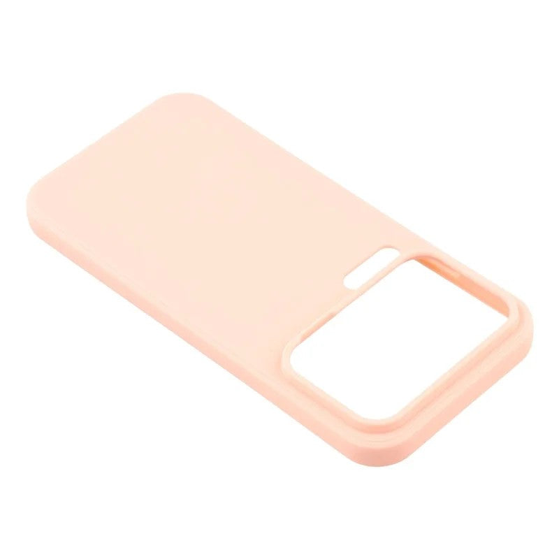 For Xiaomi 17 Pro Max Case WANLONFENG ZB Series Precise Cutouts Straight Edge TPU Phone Cover with Tempered Glass Film - Pink