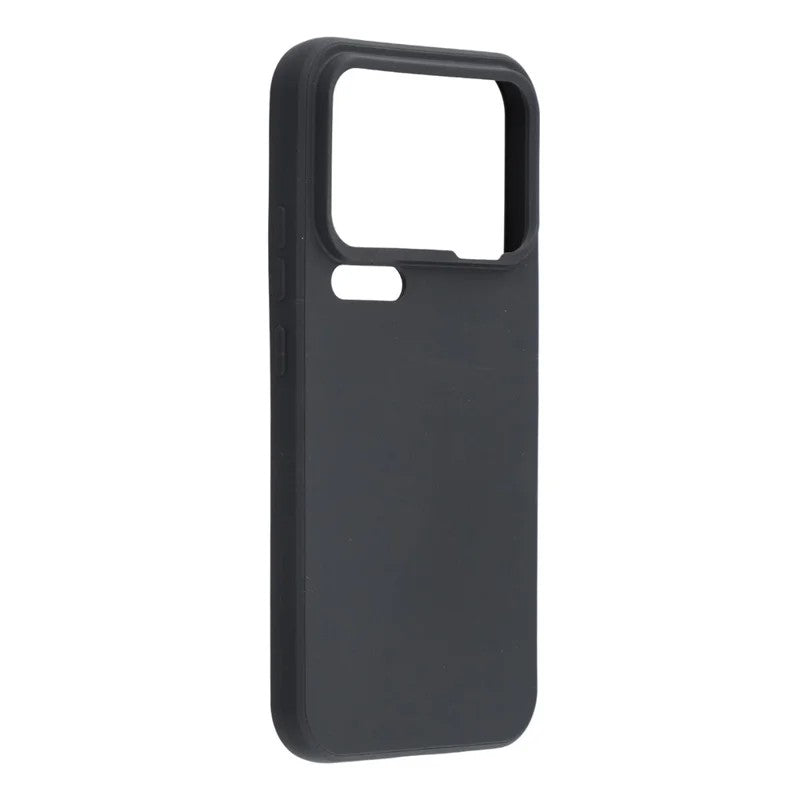 For Xiaomi 17 Pro Max Case WANLONFENG ZB Series Precise Cutouts Straight Edge TPU Phone Cover with Tempered Glass Film - Black
