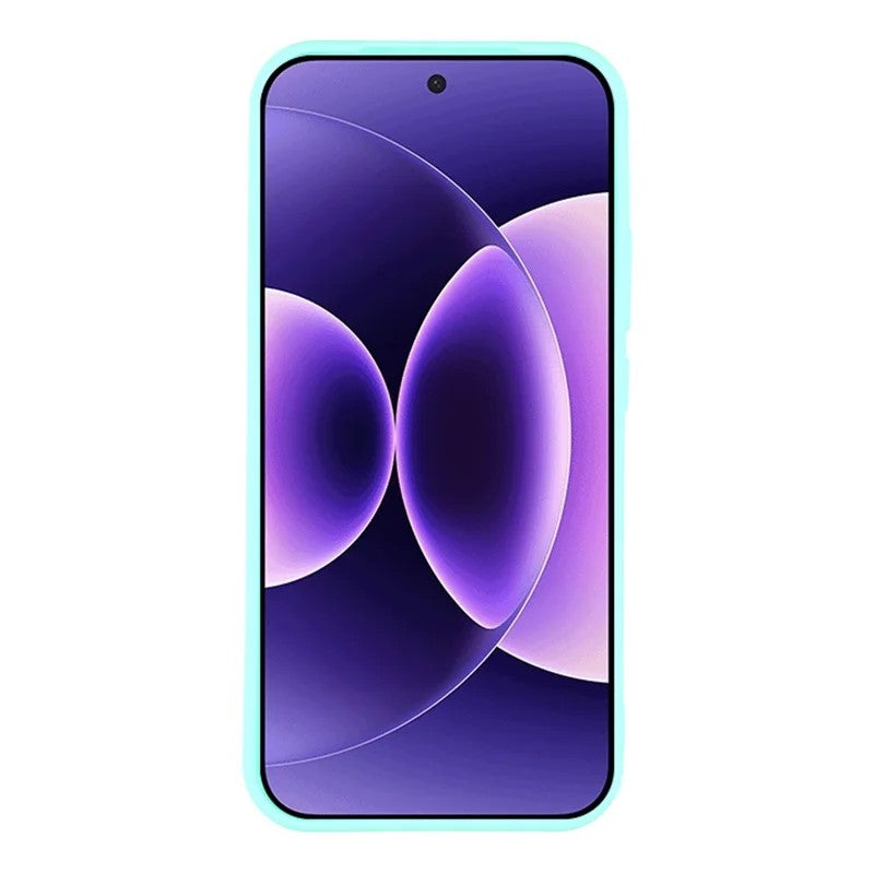 For Xiaomi 17 Pro Max Case WANLONFENG ZB Series Precise Cutouts Straight Edge TPU Phone Cover with Tempered Glass Film - Baby Blue