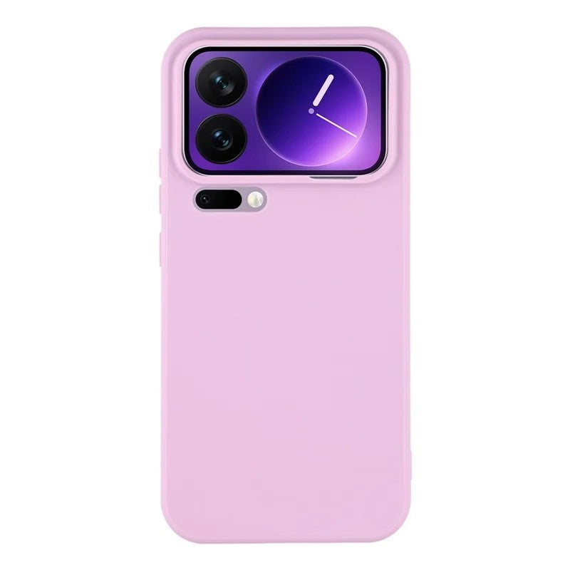 For Xiaomi 17 Pro Max Case WANLONFENG ZB Series Precise Cutouts Straight Edge TPU Phone Cover with Tempered Glass Film - Purple
