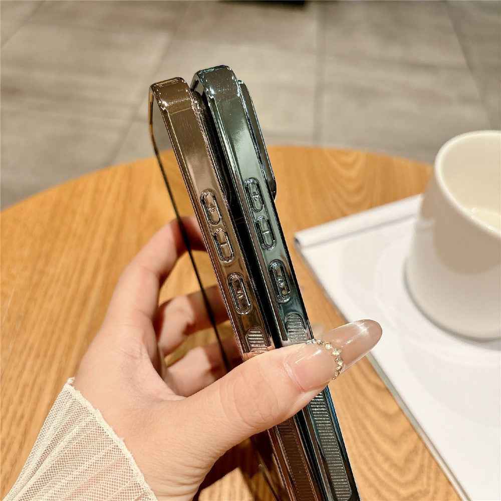 For Xiaomi 17 Pro Magnetic Case Electroplated Matte PC TPU Phone Cover with Tempered Glass Film - Rose Gold