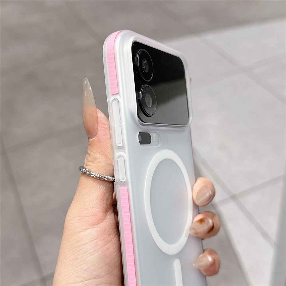 For Xiaomi 17 Pro Frosted PC Magnetic Case Anti Slip Edge Skin Touch Phone Back Cover - Green