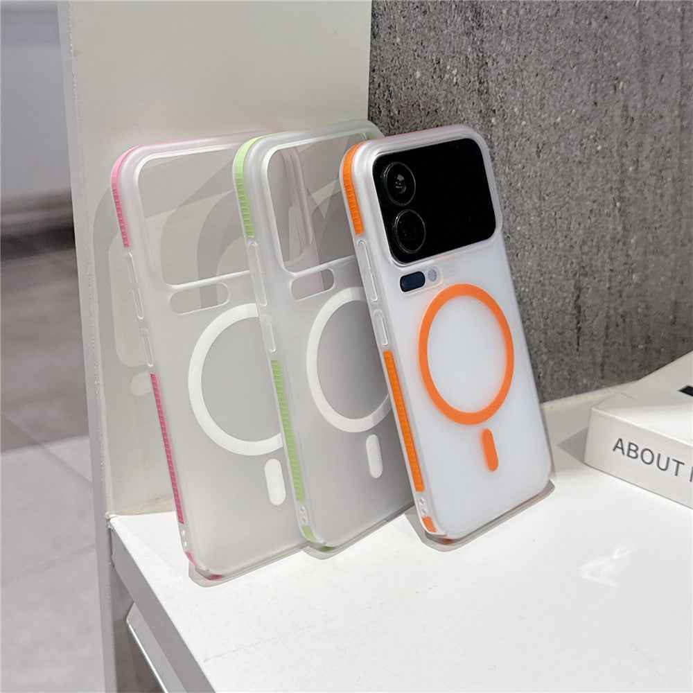 For Xiaomi 17 Pro Frosted PC Magnetic Case Anti Slip Edge Skin Touch Phone Back Cover - White