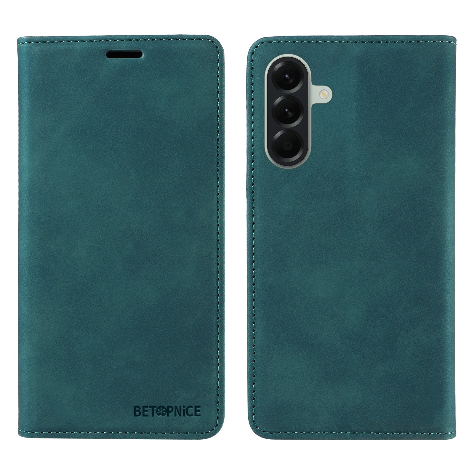 For Samsung Galaxy A57 5G Case BETOPNICE Magnetic Closure RFID Blocking Wallet Stand Leather Phone Cover - Green