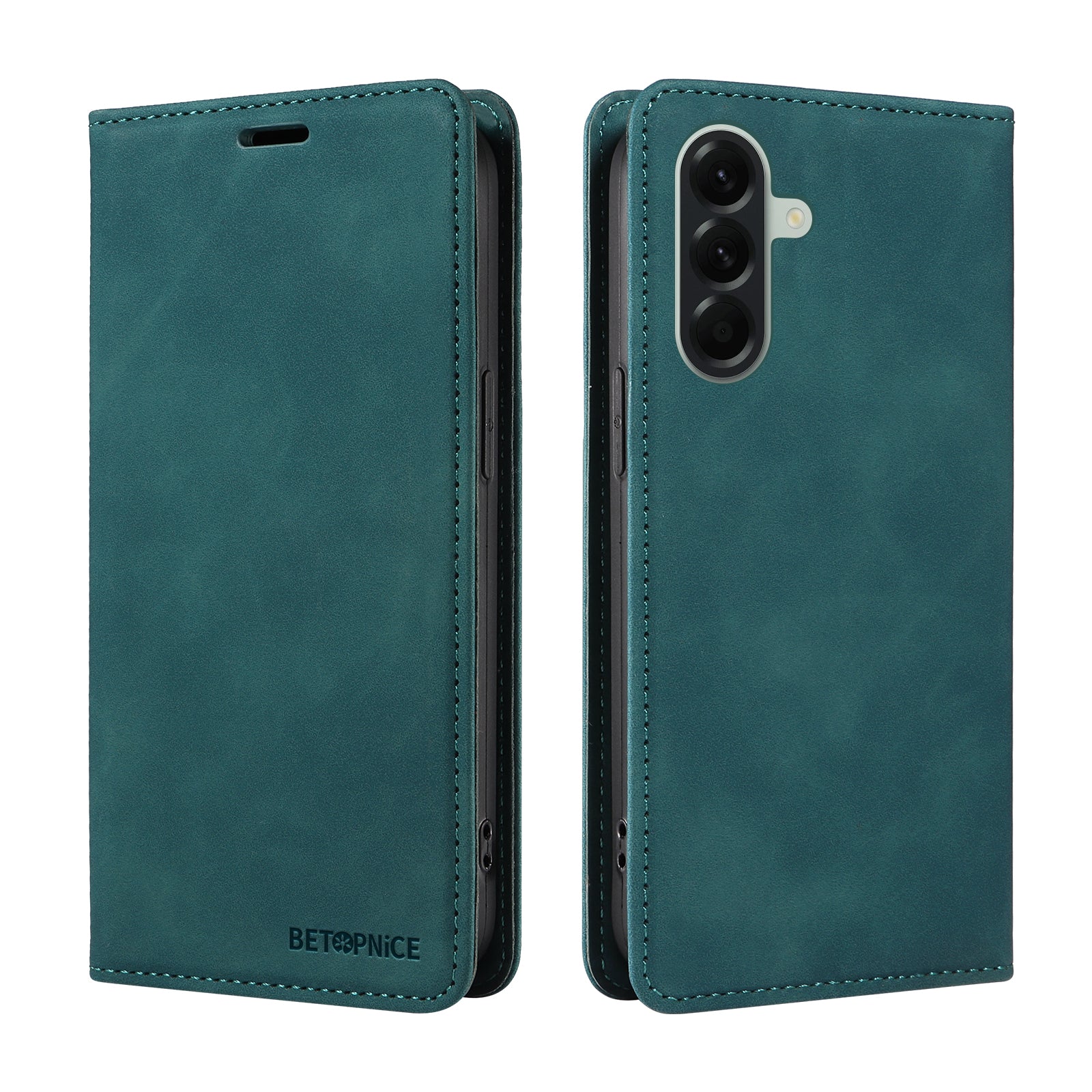 For Samsung Galaxy A57 5G Case BETOPNICE Magnetic Closure RFID Blocking Wallet Stand Leather Phone Cover - Green