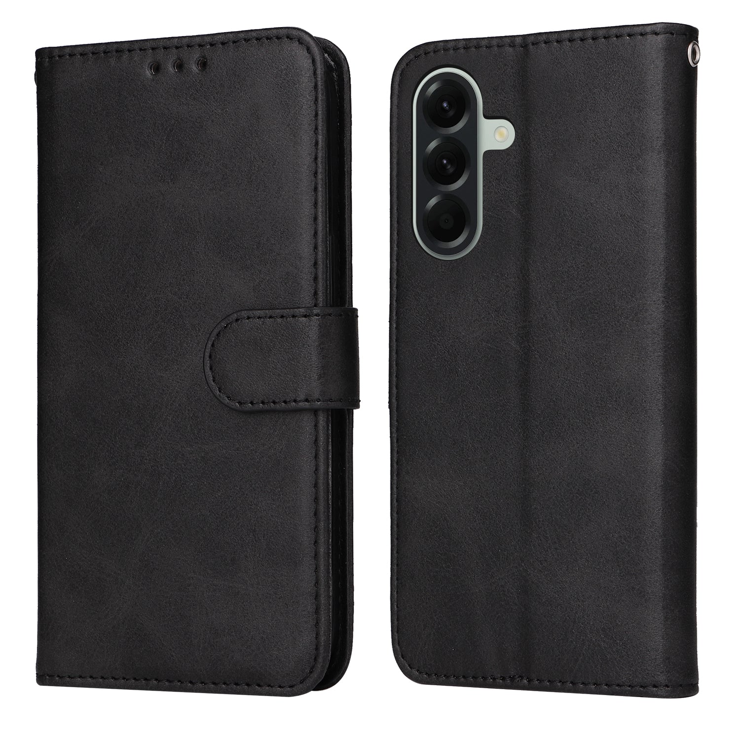 For Samsung Galaxy A57 5G Case Wallet PU Leather Folio Flip Phone Cover - Black