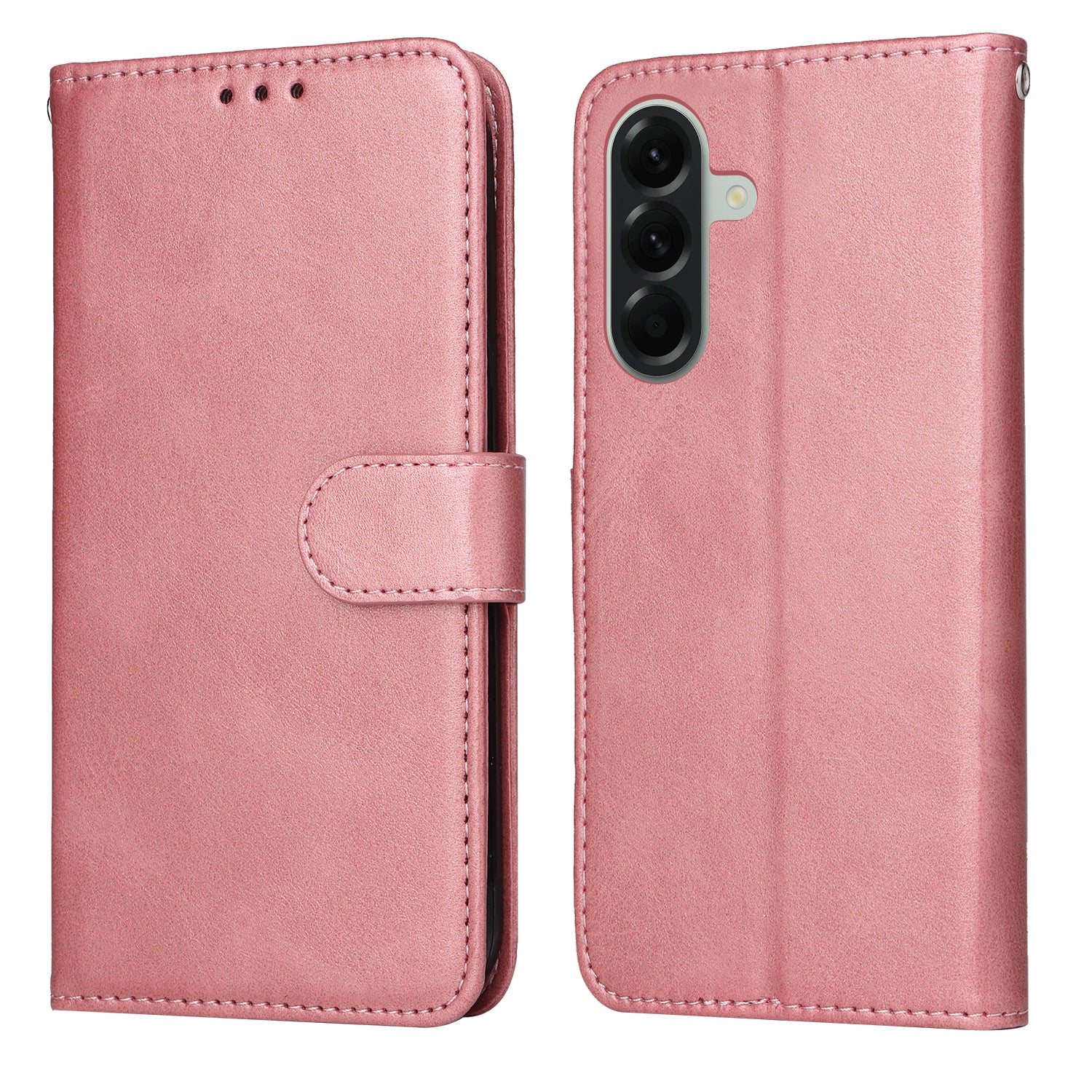 For Samsung Galaxy A57 5G Case Wallet PU Leather Folio Flip Phone Cover - Pink