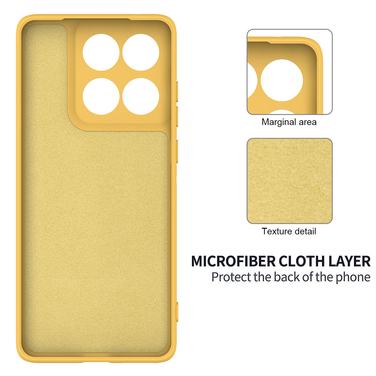 For Motorola Edge 70 5G / X70 Air Liquid Silicone Case Phone Back Cover with Hand Strap - Yellow