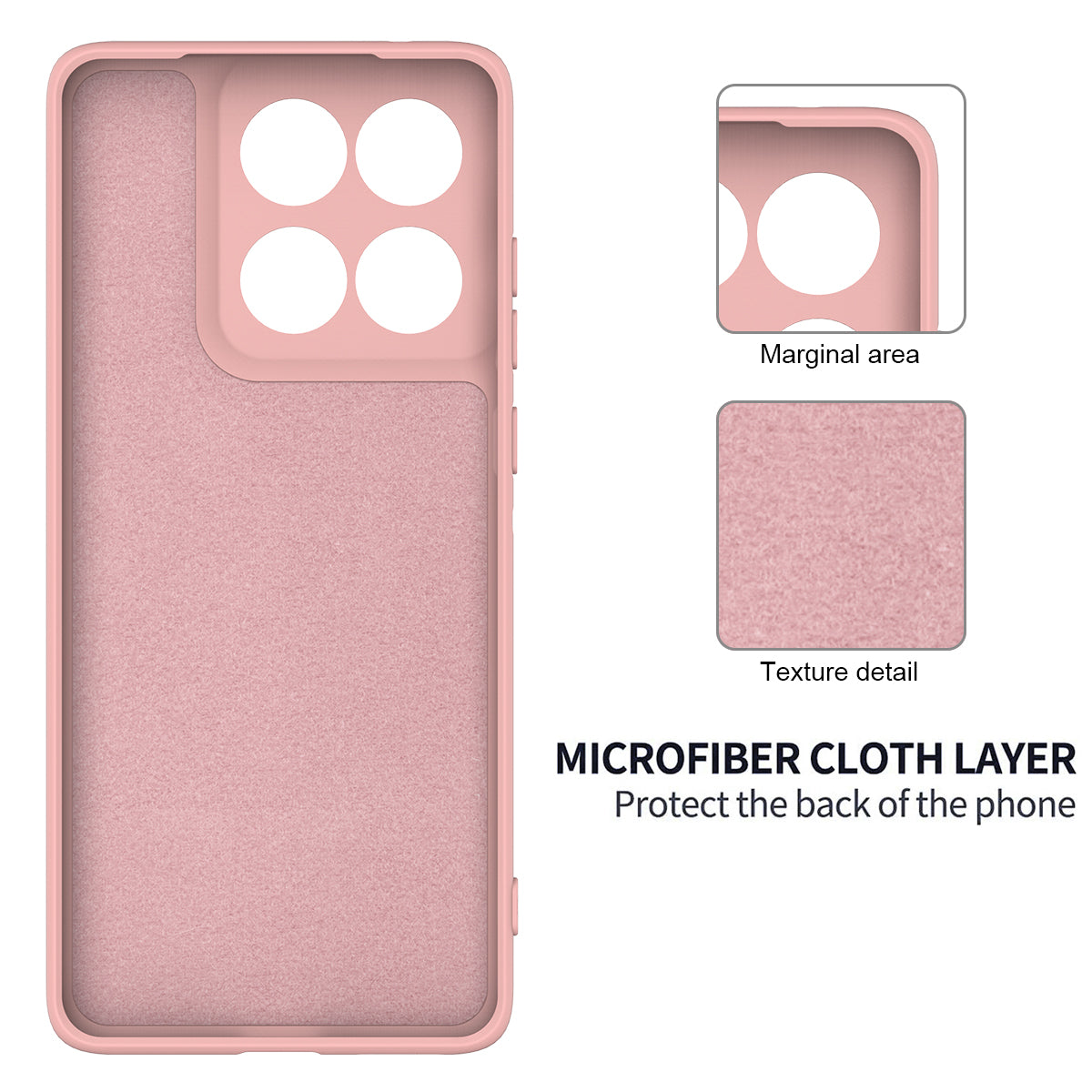 For Motorola Edge 70 5G / X70 Air Liquid Silicone Case Phone Back Cover with Hand Strap - Pink