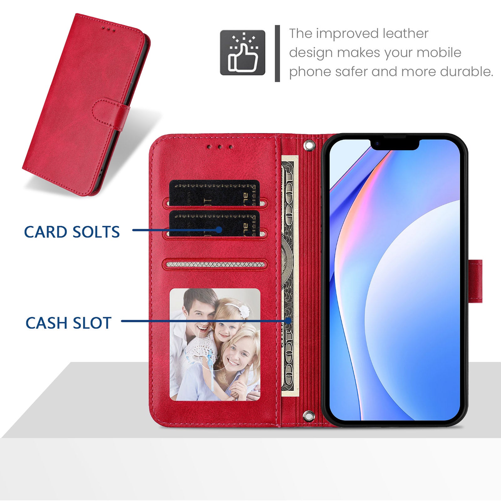 For Samsung Galaxy A57 5G Wallet Case RFID Blocking Calf Texture Leather Stand Phone Cover with Strap - Rose