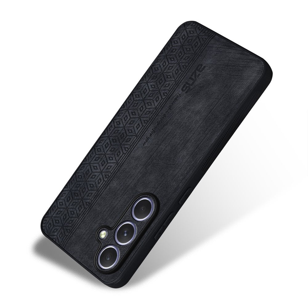 AZNS For Samsung Galaxy A57 5G Case PU Leather Covered TPU Phone Protective Cover - Black
