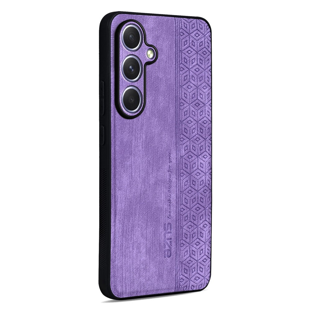 AZNS For Samsung Galaxy A57 5G Case PU Leather Covered TPU Phone Protective Cover - Purple