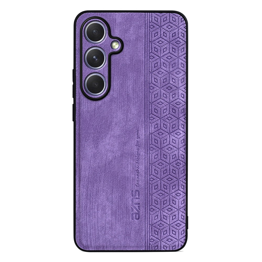 AZNS For Samsung Galaxy A57 5G Case PU Leather Covered TPU Phone Protective Cover - Purple