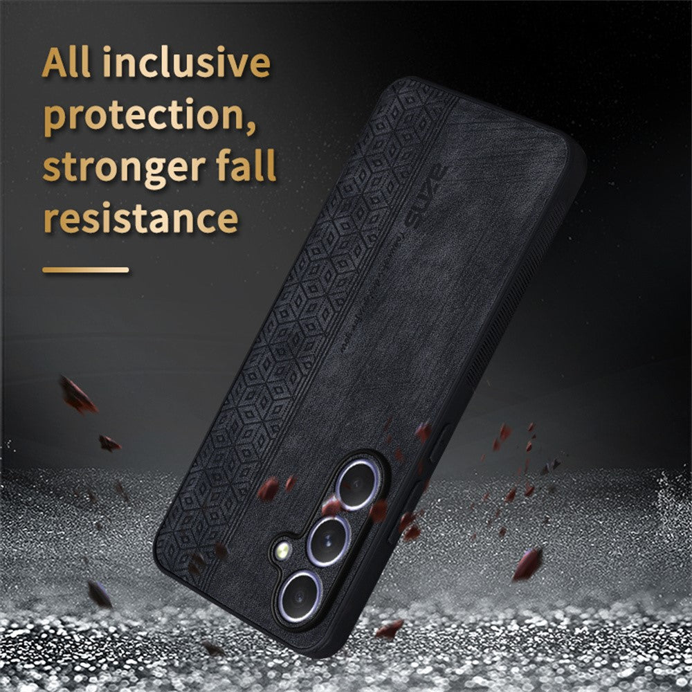 AZNS For Samsung Galaxy A57 5G Case PU Leather Covered TPU Phone Protective Cover - Purple