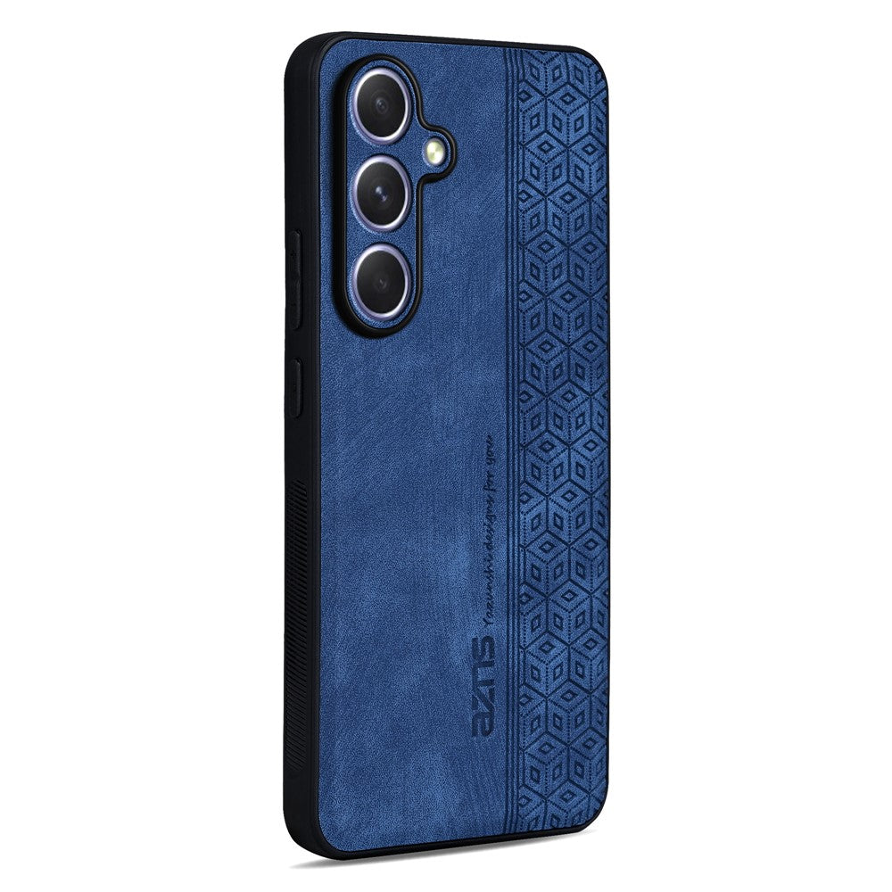 AZNS For Samsung Galaxy A57 5G Case PU Leather Covered TPU Phone Protective Cover - Blue