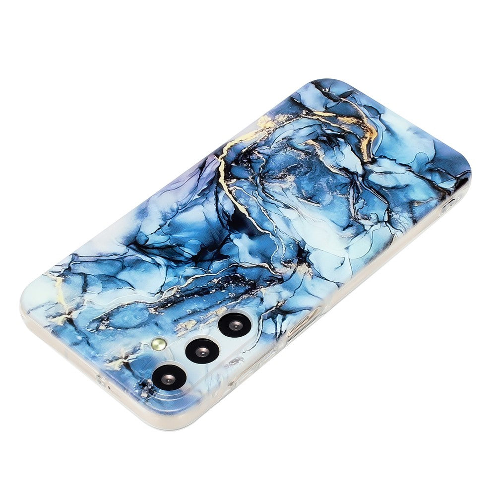 For Samsung Galaxy A57 5G Case Marble Pattern Painted TPU Phone Back Cover - Grey