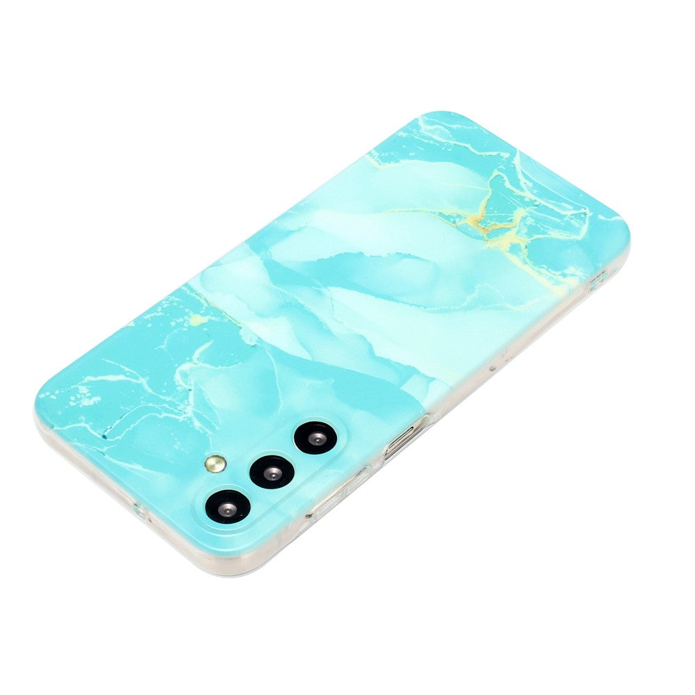 For Samsung Galaxy A57 5G Case Marble Pattern Painted TPU Phone Back Cover - Green