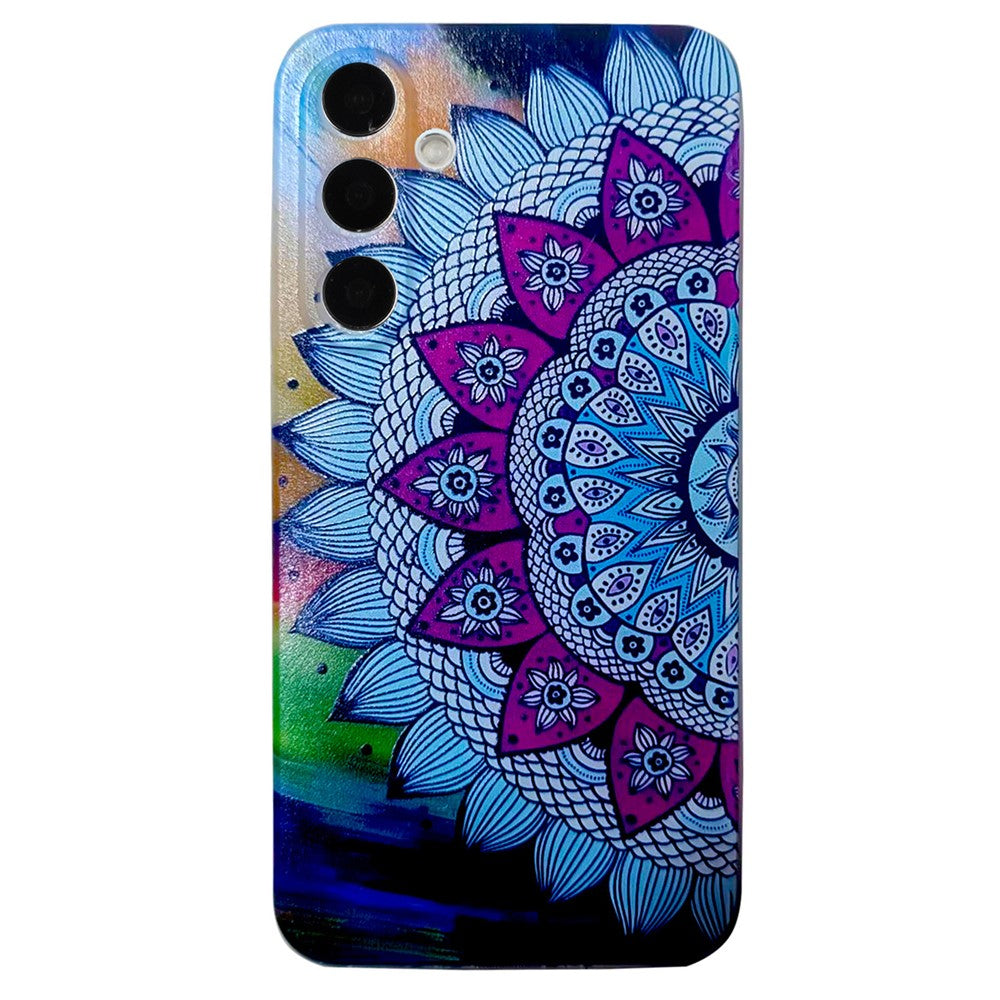 For Samsung Galaxy A57 5G Case Pattern Printing Cell Phone TPU Back Cover - Mandala Flower