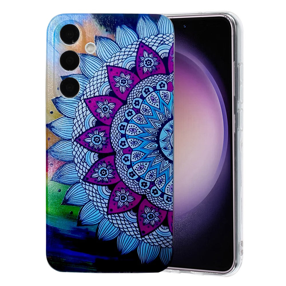 For Samsung Galaxy A57 5G Case Pattern Printing Cell Phone TPU Back Cover - Mandala Flower