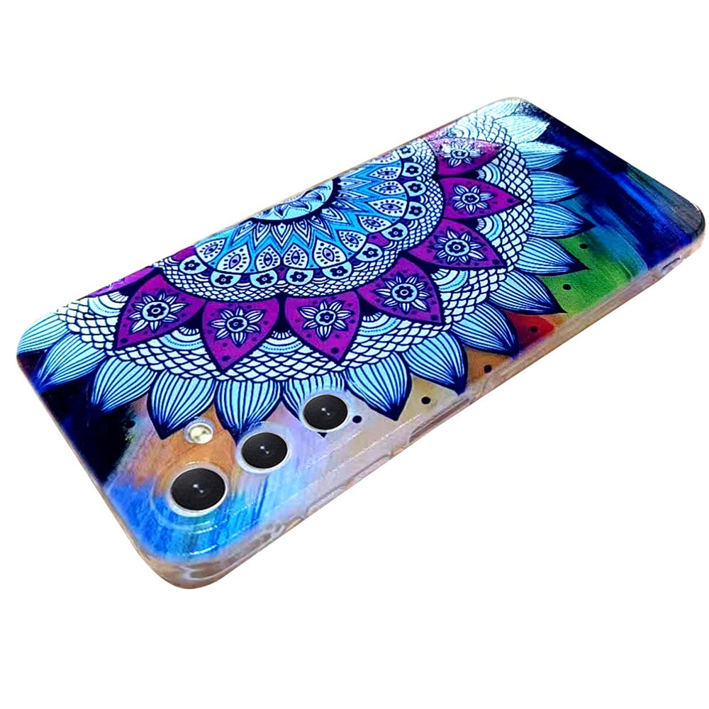 For Samsung Galaxy A57 5G Case Pattern Printing Cell Phone TPU Back Cover - Mandala Flower