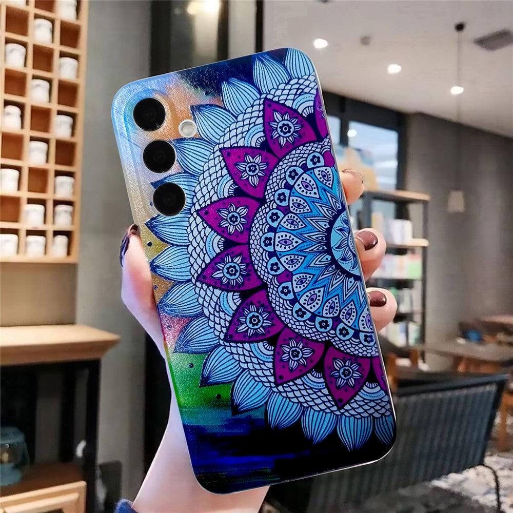 For Samsung Galaxy A57 5G Case Pattern Printing Cell Phone TPU Back Cover - Mandala Flower