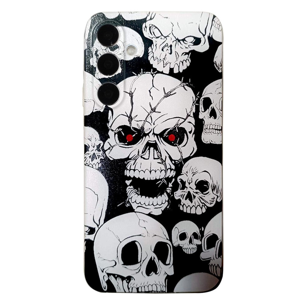 For Samsung Galaxy A57 5G Case Pattern Printing Cell Phone TPU Back Cover - Skull