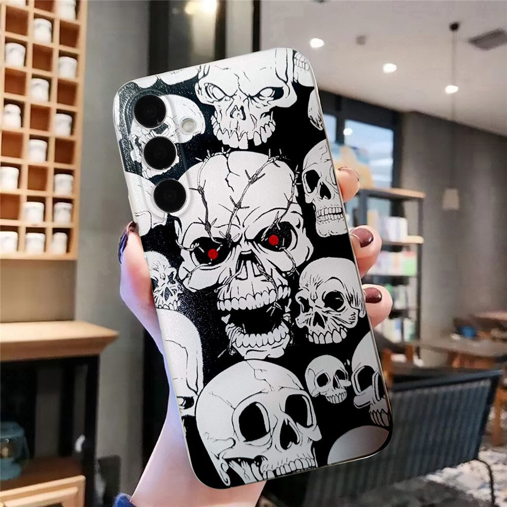 For Samsung Galaxy A57 5G Case Pattern Printing Cell Phone TPU Back Cover - Skull