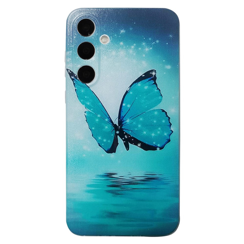 For Samsung Galaxy A57 5G Case Pattern Printing Cell Phone TPU Back Cover - Blue Butterfly