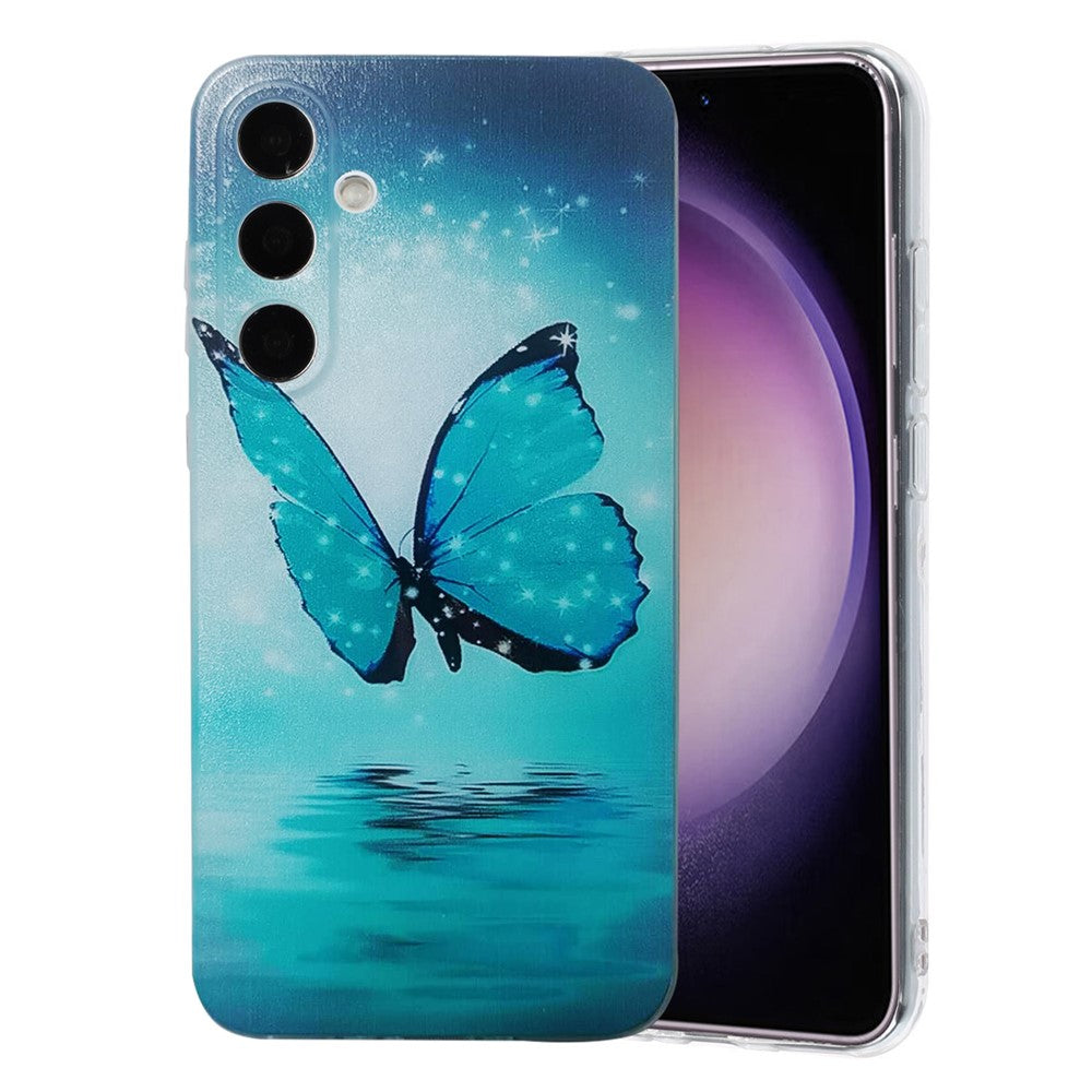 For Samsung Galaxy A57 5G Case Pattern Printing Cell Phone TPU Back Cover - Blue Butterfly