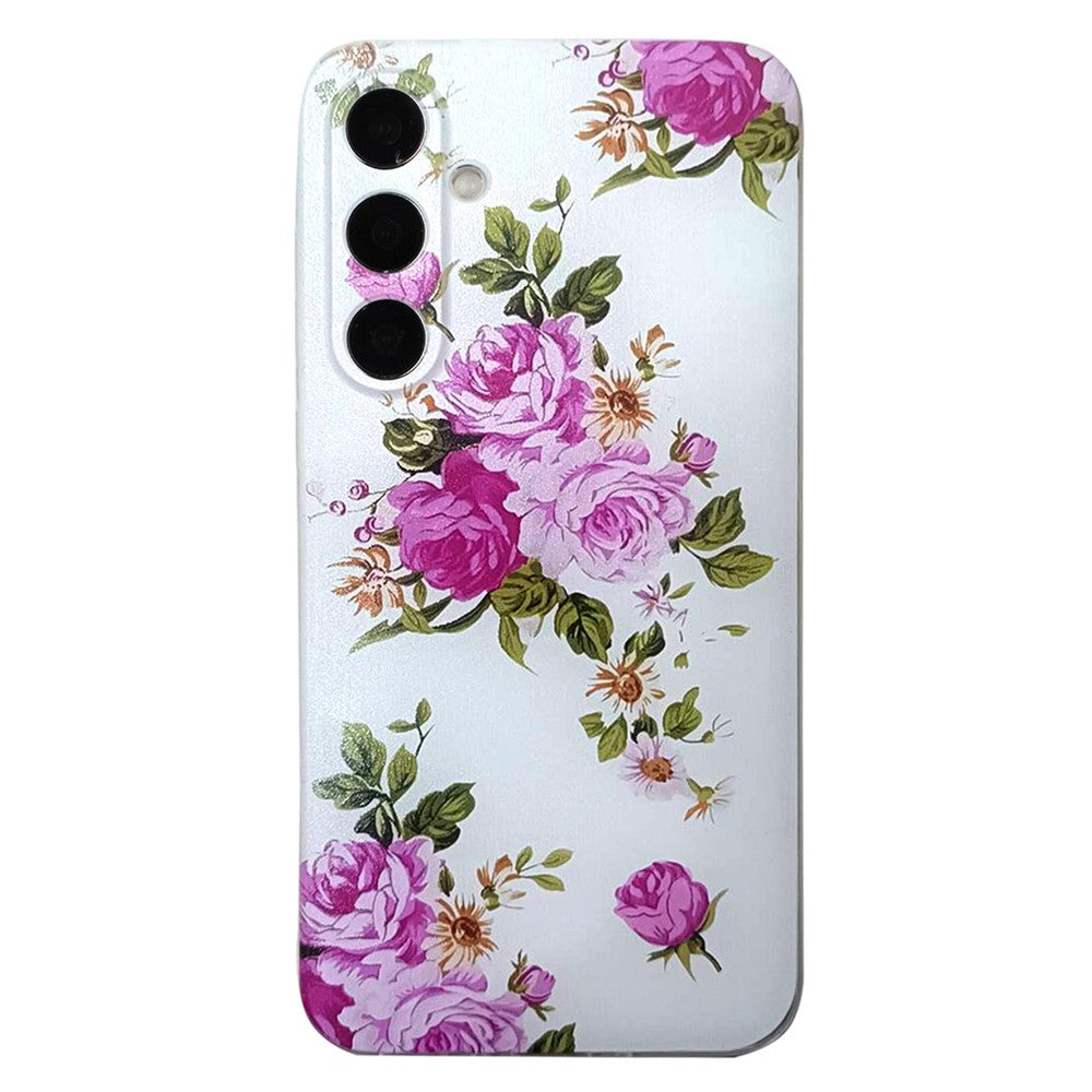 For Samsung Galaxy A57 5G Case Pattern Printing Cell Phone TPU Back Cover - Rose Flower