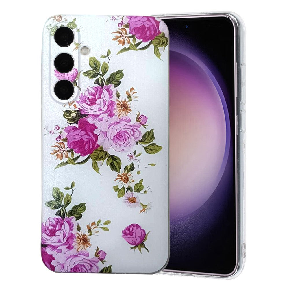 For Samsung Galaxy A57 5G Case Pattern Printing Cell Phone TPU Back Cover - Rose Flower