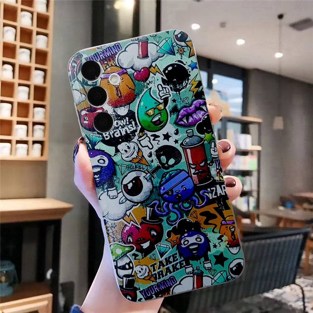 For Samsung Galaxy A57 5G Case Pattern Printing Cell Phone TPU Back Cover - Garbage