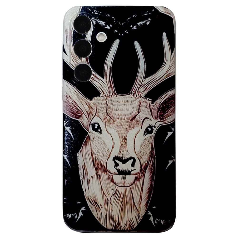 For Samsung Galaxy A57 5G Case Pattern Printing Cell Phone TPU Back Cover - Deer Head