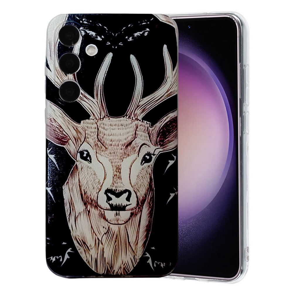 For Samsung Galaxy A57 5G Case Pattern Printing Cell Phone TPU Back Cover - Deer Head