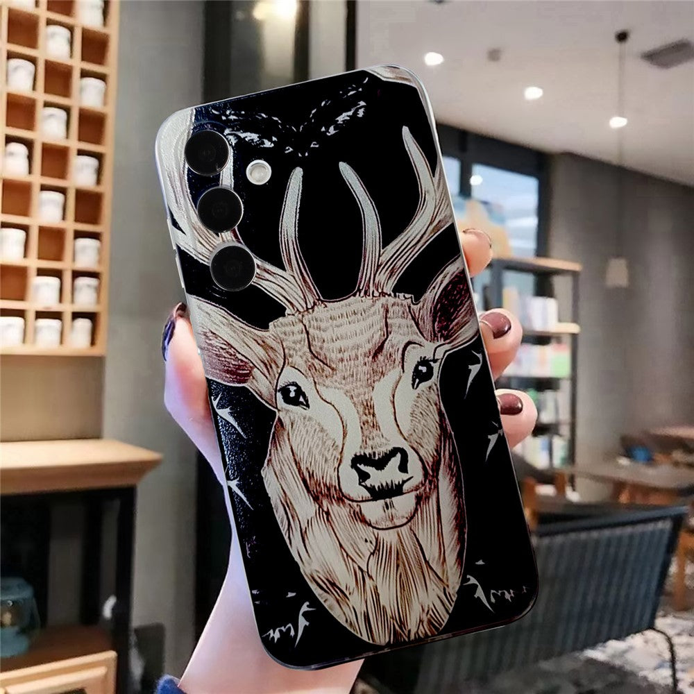 For Samsung Galaxy A57 5G Case Pattern Printing Cell Phone TPU Back Cover - Deer Head