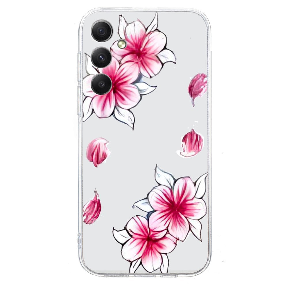 For Samsung Galaxy A57 5G Case Soft TPU Pattern Printing Phone Cover - Sakura