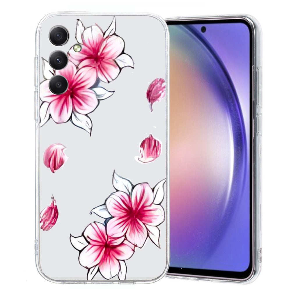 For Samsung Galaxy A57 5G Case Soft TPU Pattern Printing Phone Cover - Sakura