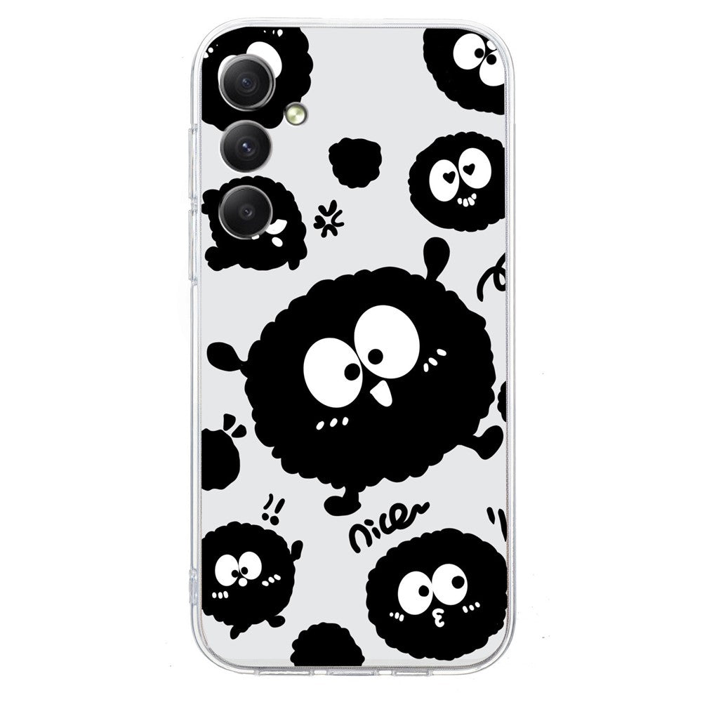 For Samsung Galaxy A57 5G Case Soft TPU Pattern Printing Phone Cover - Black Eyeball