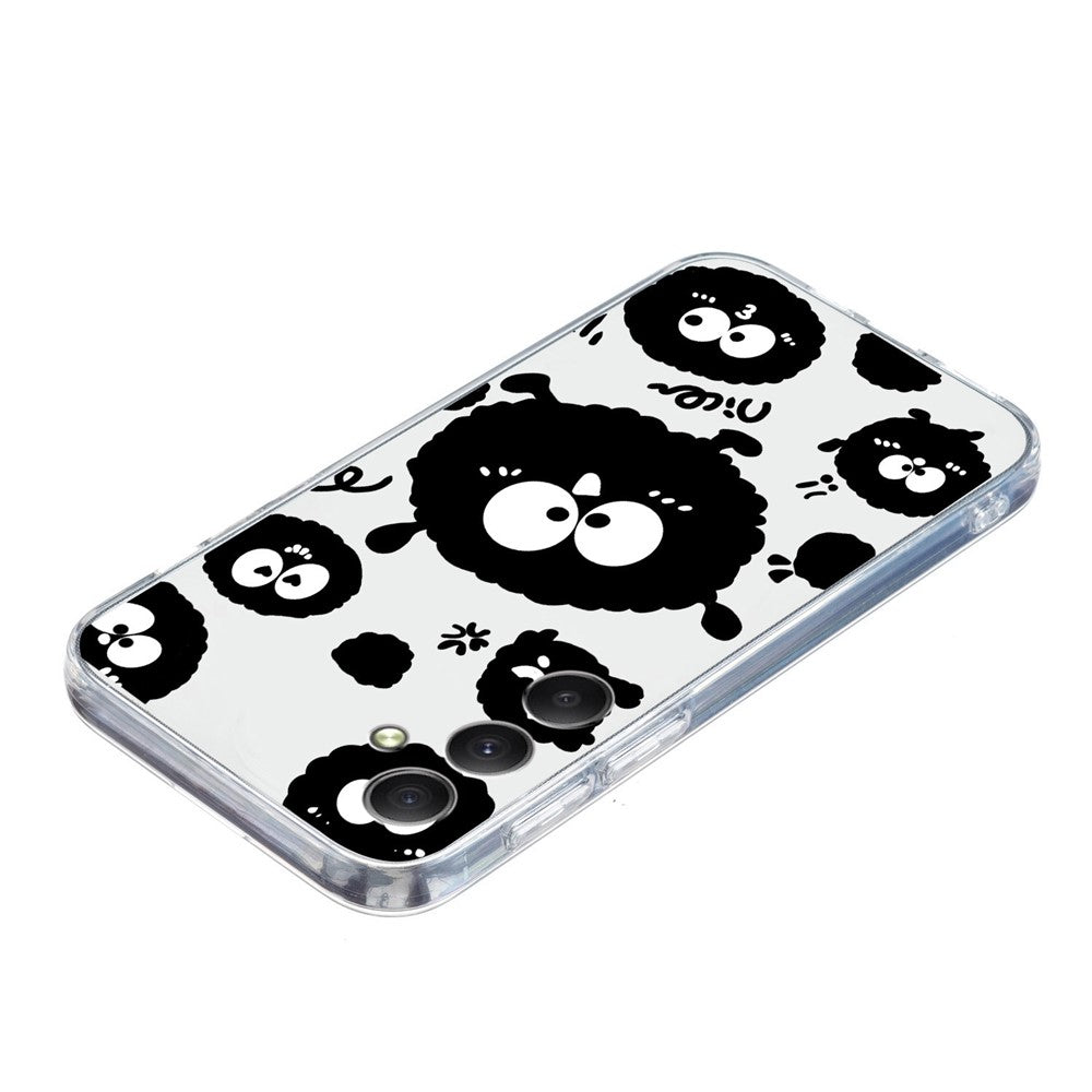 For Samsung Galaxy A57 5G Case Soft TPU Pattern Printing Phone Cover - Black Eyeball