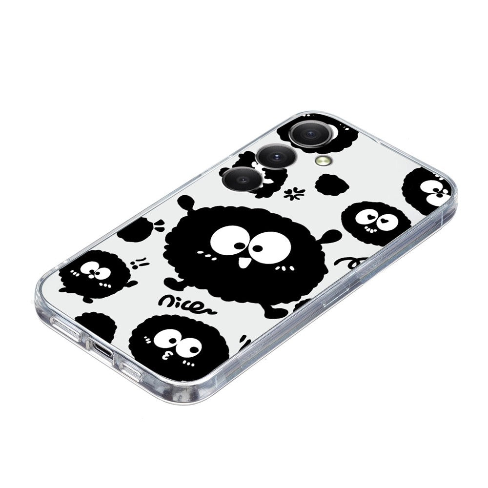 For Samsung Galaxy A57 5G Case Soft TPU Pattern Printing Phone Cover - Black Eyeball
