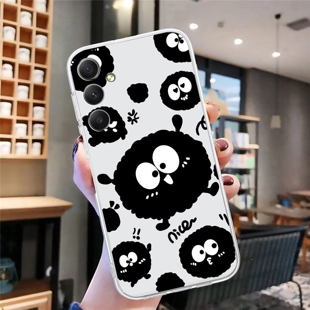 For Samsung Galaxy A57 5G Case Soft TPU Pattern Printing Phone Cover - Black Eyeball