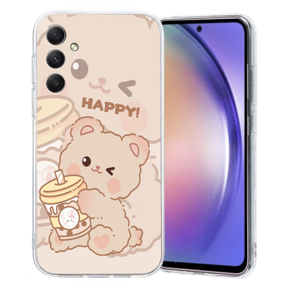 For Samsung Galaxy A57 5G Case Soft TPU Pattern Printing Phone Cover - Bear